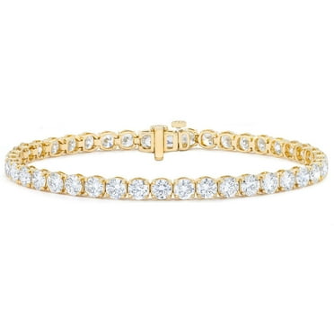 Lab Created Tennis Bracelet in 14K Gold