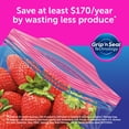thumbnail image 6 of Ziploc Brand Quart Storage Bags, Stay Open Design, Easy to Fill, 216 ct., 6 of 7