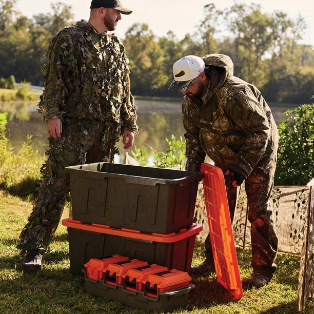 Member's Mark 27 Gallon Heavy-Duty Camo Storage Tote, D x