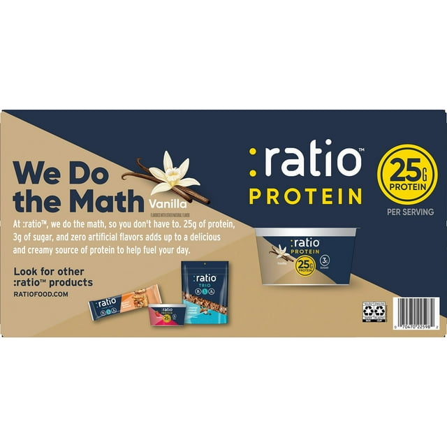 :ratio Yogurt Protein, Vanilla, 5.3 oz., 8 pk.