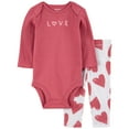 thumbnail image 2 of Carter's Girls 3-Piece Bodysuit Pant Set, 2 of 11