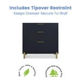thumbnail image 5 of Delta Children Hendrix 3-Drawer Dresser, Choose Color, 5 of 7