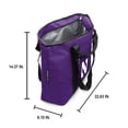 thumbnail image 4 of Logo Brands Northwestern Wildcats Gameday Insulated Tote, 4 of 4
