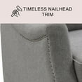 thumbnail image 3 of Calvin Fabric Pushback Reclining Armchair, 3 of 10