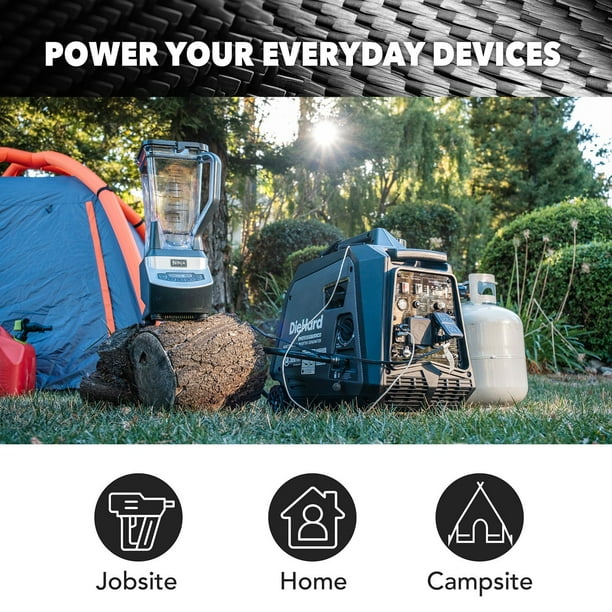 雪鳥目 ペンタゴン 6コスト 5000パワー DieHard 5000 Watt Dual Fuel Inverter Generator with Remote Start
