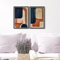 thumbnail image 3 of Blue and Cream Set Midcentury Abstract Canvas Print by Oliver Gal Prints, 3 of 4