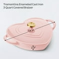 thumbnail image 6 of Tramontina 3-Quart Heart Shape Enameled Cast Iron Dutch Oven (Shallow, Oven Safe), 6 of 10