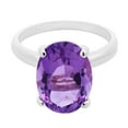 thumbnail image 2 of Solitaire Oval Gemstone Ring in 14K Gold, 2 of 5