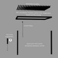 thumbnail image 10 of Backyard Discovery Evanston Steel Wall-Mounted Louvered Pergola with Adjustable Roof, Choose Size, 10 of 11