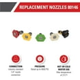thumbnail image 2 of Replacement Spray Nozzles 80146 Rated up to 4500 PSI; Orifice size 4.0, 2 of 5