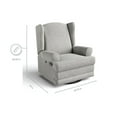 thumbnail image 5 of Storkcraft Serenity Wingback Upholstered Recline Glider (Choose Your Color), 5 of 9