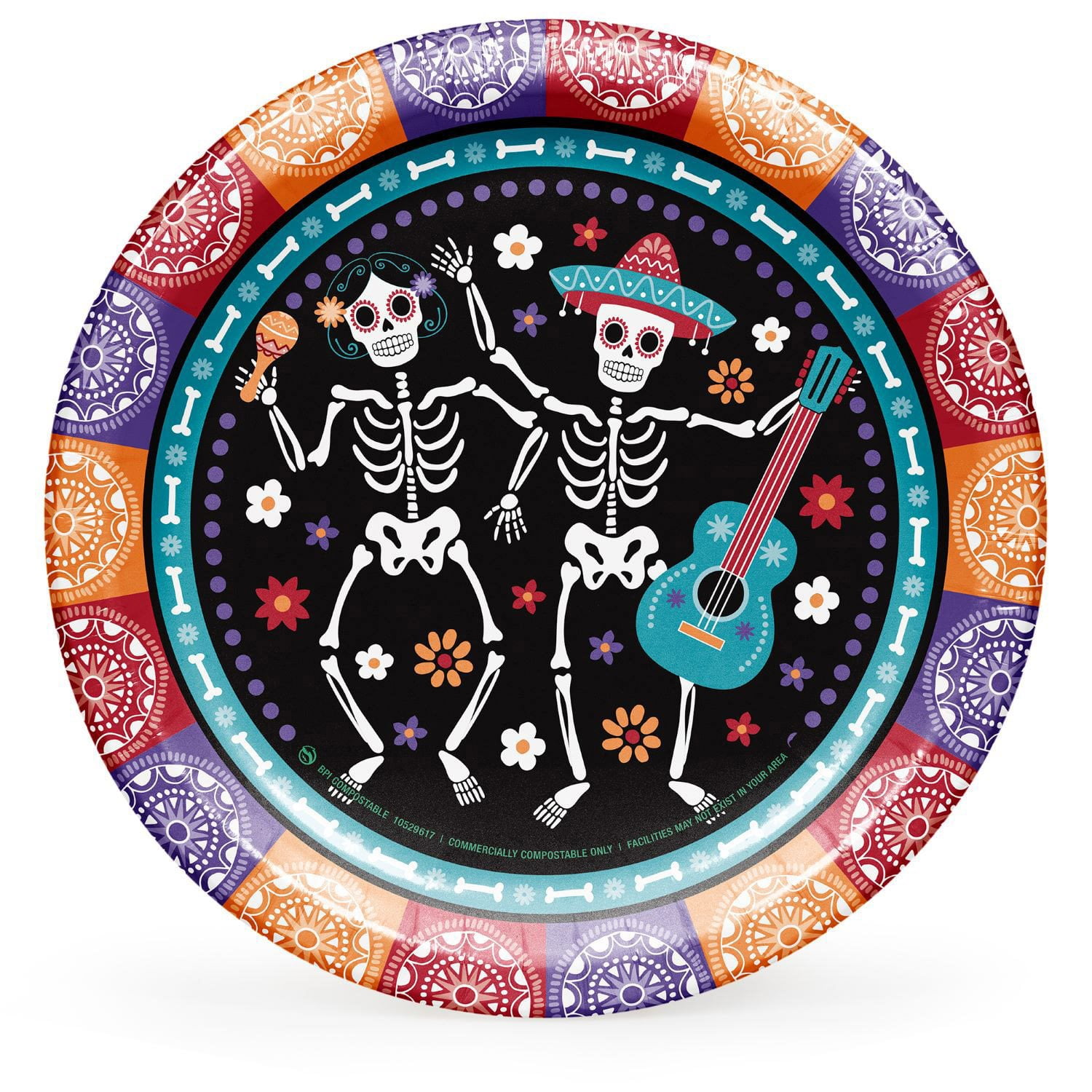 Member's Mark Day of the Dead Paper Plates, 10