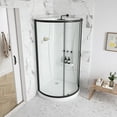 thumbnail image 6 of Breeze 36” x 36” x 77” Corner Shower Kit with Clear Glass, Walls, Base and Hardware, 6 of 20