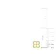 thumbnail image 3 of Oval Cut Gemstone & 0.35 CT.T.W. Diamond Clover Stud Earrings in 14K Gold, 3 of 3
