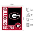 thumbnail image 3 of Logo Brands Georgia Bulldogs 60"x70" Super Plush Blanket, 3 of 6