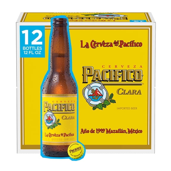 Pacifico Clara Mexican Import Lager Beer, 12 fl. oz. bottle, 12 pk.