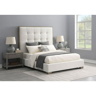 Cape Cod Fabric Tufted Bed, Assorted Colors & Sizes
