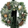 thumbnail image 6 of Member's Mark Pre-Lit Wreath Décor with Velvet Sash, 6 of 8