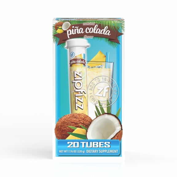 Zipfizz Energy Multi-Vitamin Hydration Drink Mix, Pina Colada, 20 ct.