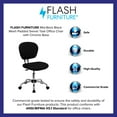 thumbnail image 4 of Flash Furniture Mid-Back Mesh Task Chair with Chrome Base, Black, 4 of 13