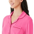 thumbnail image 4 of DreamMark Women's 2-Piece Notch Collar Pajama Set, 4 of 11