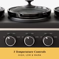 thumbnail image 3 of Crock-Pot Trio 3-Piece Stainless Steel Slow Cooker & Food Warmer, 3 of 6