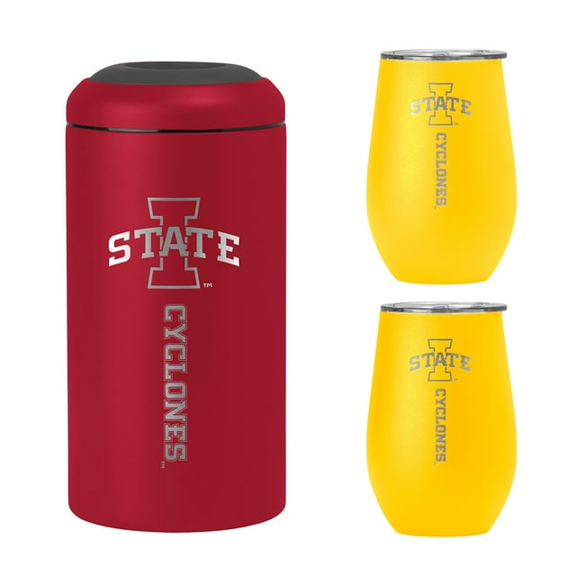 NCAA Stainless Steel Wine Chiller and Tumbler Set