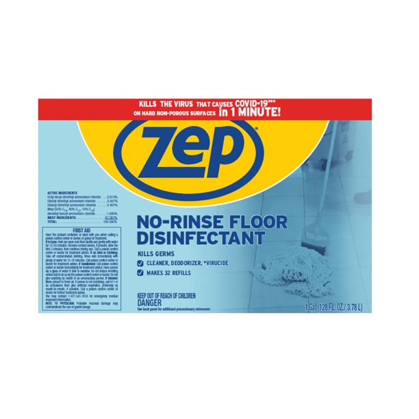 Zep Commercial No-Rinse Floor Disinfectant (1gal.) - Samsclub.com