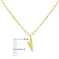 thumbnail image 4 of Initial Paperclip Chain Pendant Necklace in 14K Gold, 4 of 5