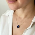 thumbnail image 6 of Lab Created Gemstone Necklace in 14K Yellow Gold, 6 of 7