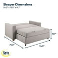 thumbnail image 7 of Serta Tennyson Full Size Convertible Sofa, 7 of 13