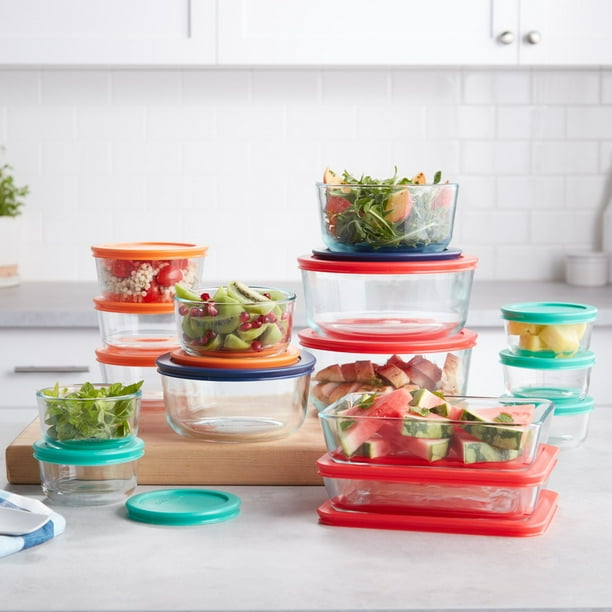 Pyrex Simply Store 30-Piece Glass Food Storage Containers