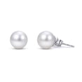 thumbnail image 1 of White Cultured Freshwater Pearl Stud Earrings, 1 of 2