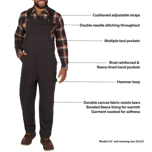 Coleman Men's Fleece Lined Bib Overall - Samsclub.com