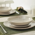 thumbnail image 4 of Christian Siriano Onyx 24-Piece Porcelain with Gold Rim Dinnerware Set, 4 of 7