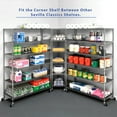thumbnail image 8 of Seville Classics NSF Heavy-Duty Steel 6 Level Corner Shelf, 28" L x 28" W x 75.5" H, 8 of 8
