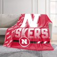 thumbnail image 2 of Logo Brands Nebraska Cornhuskers 60"x70" Super Plush Blanket, 2 of 7