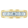 thumbnail image 4 of 0.96CT. T.W. Round Cut 5-Stone Mens Diamond Band in 14K Gold, 4 of 7