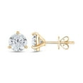 thumbnail image 3 of Round Cut Diamond Martini Set Stud Earrings in 14K Gold, 3 of 8
