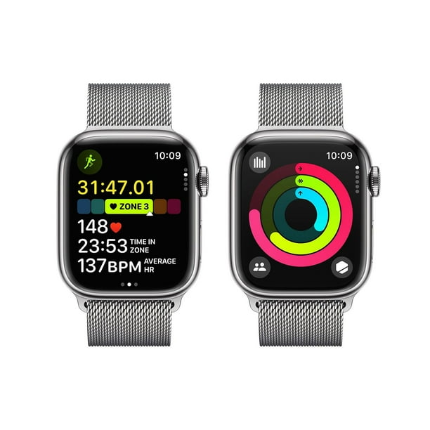 Apple Watch Series 9 GPS + Cellular 41mm Stainless Steel Blood