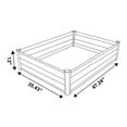 thumbnail image 3 of The Organic Garden Co Hakea 4' x 3' x 1' Metal Rectangle Garden Bed, 3 of 8