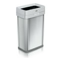 thumbnail image 1 of Clorox Slim Open Top Anti-Microbial Odor Protection 13 Gallon Stainless Steel Trash Can - Silver or Black, 1 of 8