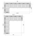 thumbnail image 11 of Cambridge Casual Catalina Teak Sectional Sofa Patio Set, 8pc, 11 of 13