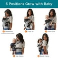 thumbnail image 2 of Contours Odyssey 5-in-1 Baby Carrier with Hip Support, Grey, 2 of 9