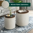 thumbnail image 4 of Studio Living Alvin Storage Ottoman Set, 4 of 7