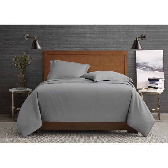 London Fog Garment Wash Solid Duvet Cover Set, Assorted Sizes