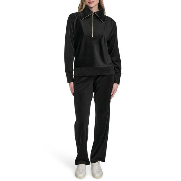 SALSATION トップス サイズXS Halston Women's Velour Quarter-Zip Pullover - Samsclub.com