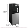 thumbnail image 3 of Frigidaire Gallery 2-in-1 Hot/Cold Water Cooler, Bottom Load, Built-In Bullet Ice Maker, Black, 3 of 13