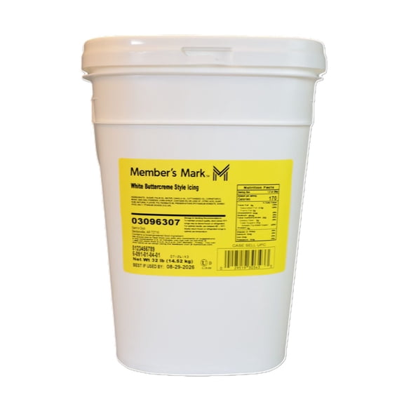 Member's Mark Buttercreme Icing, White, 32 lbs.