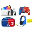 thumbnail image 1 of Nintendo Switch OLED Mario Bundle + Headset + Wired Controller + Case + 256GB SanDisk, 1 of 21